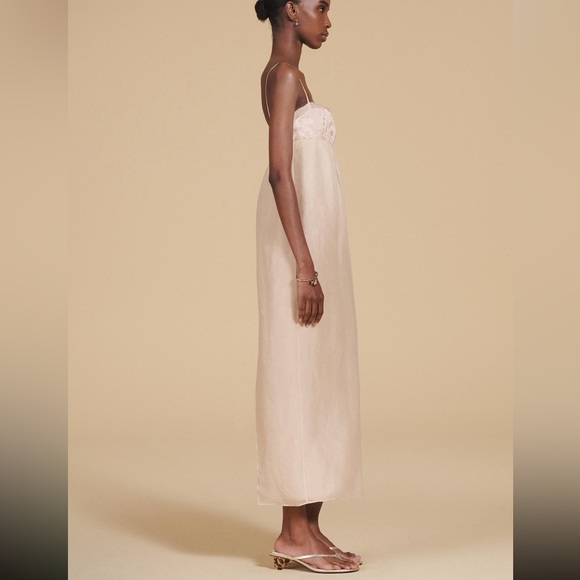 Zara Limited Edition Blush Dress Mixed Organza - Picture 5 of 10